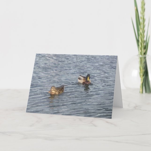 NOTE CARD: Lake Harriet, "Ducks"_ Card (Front)