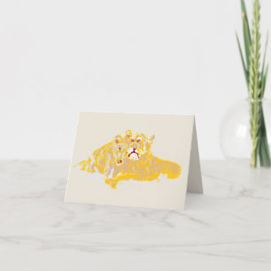 Note Card :  Love Of A Lions Cub 