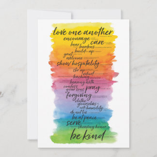 Note Card: One Another Thank You Card