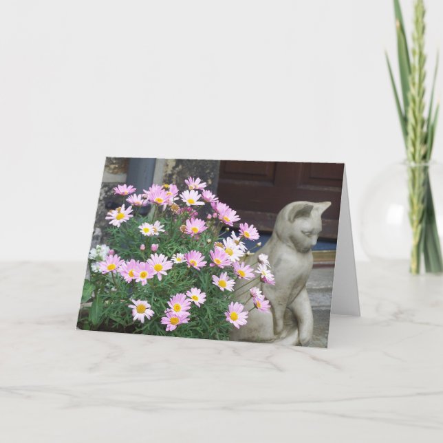Note Card: Pink Daisies Card (Front)