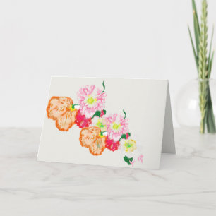 Note Card : Poppy Flowers