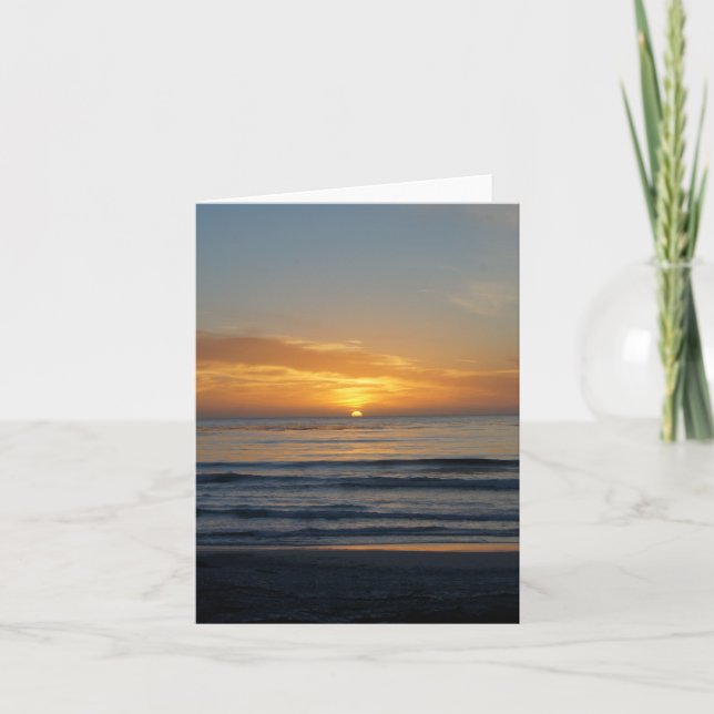 Note Card, Sunset on the California Coast Card (Front)
