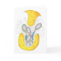 Note Card -Tennis Ball Surprise