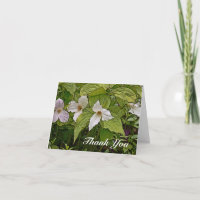 NOTE CARD/TRILLIUM/PHOTOG./DIG.MANIP/PAINTERLY EFF