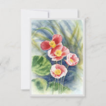 Note Card with image of poppies