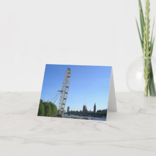 Note Card  with London Eye Ferris Wheel