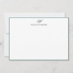 Note Cards Elegant Flat Modern Botanical