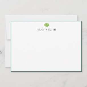 Note Cards Elegant Flat Modern Botanical in frame