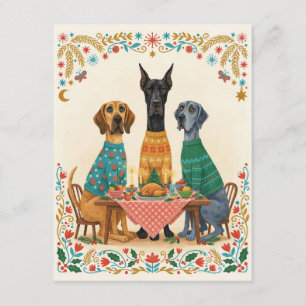 Note Cards Great Dane Christmas table