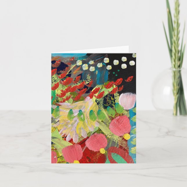 Note Cards in Flowers in the Night Design (Front)