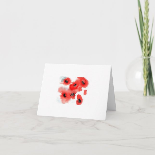 note cards - poppies (Front)