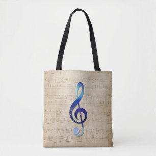 note code tote bag