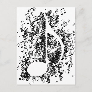 Note Explosion Postcard