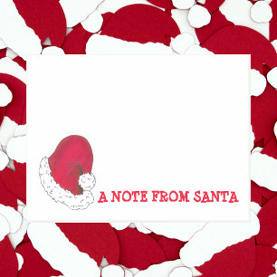 Note From Christmas Secret Santa Claus Holiday Red