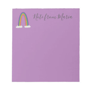 Note From - Personalised Purple Notepad
