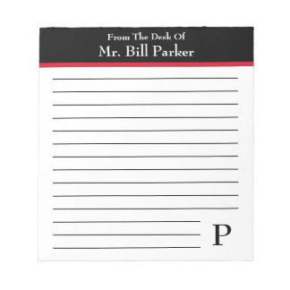 Note From The Desk Of ~ Personalised