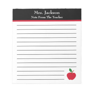Note From The Teacher Apple Elementary