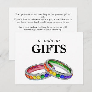🌈 Note on GIFTS LGBTQ Intertwined in Pride Enclosure Card