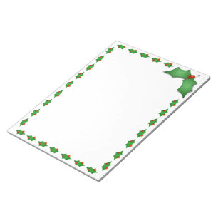 Note Pad-Christmas Holly