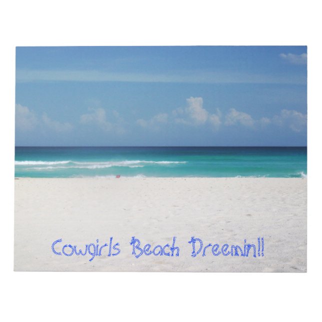 Note pad Cowgirls Beach Dreemin!! (Front)