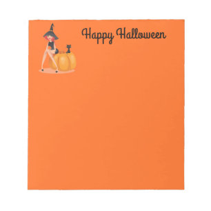 Note Pad-Halloween Witch