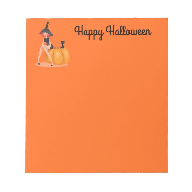 Note Pad-Halloween Witch (Front)