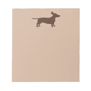 Note Pad with Dachshund Header