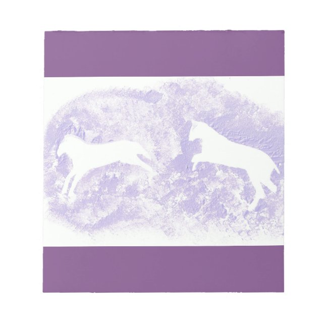 Note Pad with Horse Design (Front)