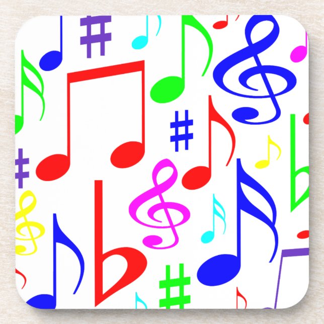 note rainbow coaster (Front)