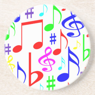 note rainbow coaster