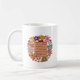Note to Self – Floral Affirmations Coffee Mug