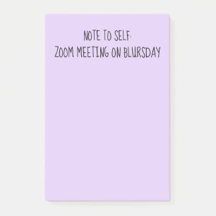 "Note to Self" Funny Quarantine Post-It Notes