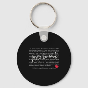 Note To Self, Positive Affirmations, Positive Quot Key Ring