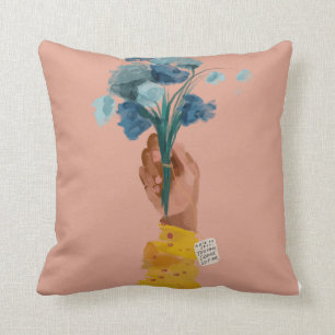 Note to self Quote - African American Black Art Cushion