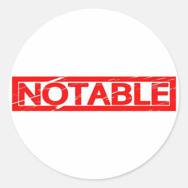 Noteable Stamp Classic Round Sticker (Front)