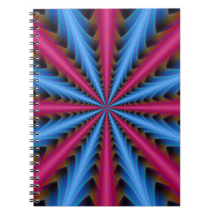 Notebook  16 Segments in Pink and Blue