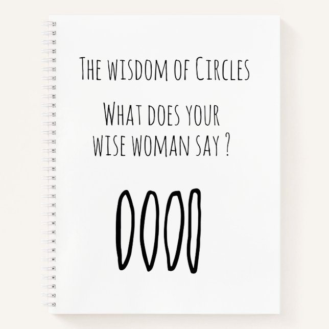Notebook, 8.5x11" Spiral, Wisdom Circle Notebook (Front)