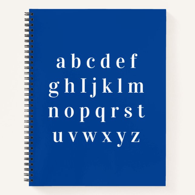 notebook,abecedario notebook (Front)