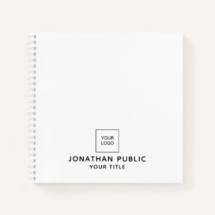 Notebook Add Company Logo Here Personalised