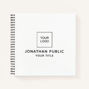 Notebook Add Logo Here Personalised