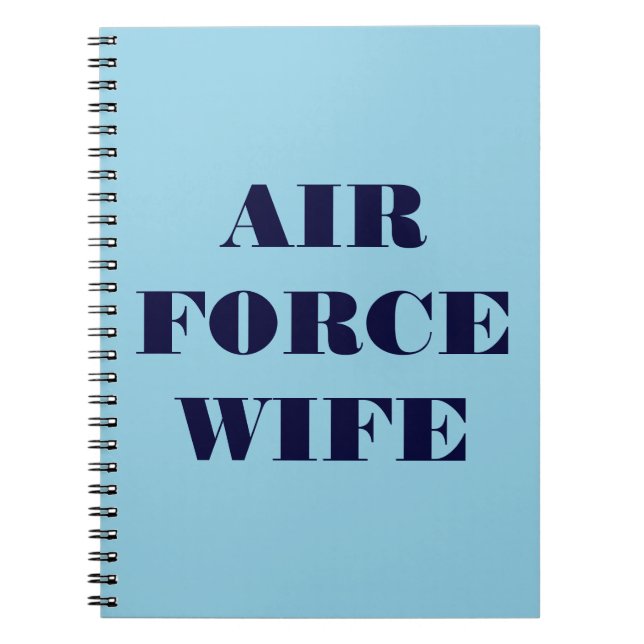 Notebook Air Force Wife (Front)