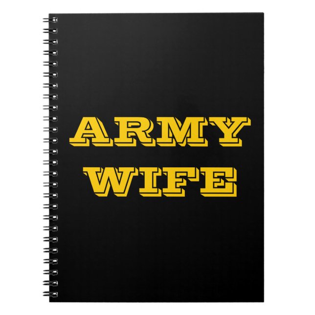 Notebook Army Wife (Front)