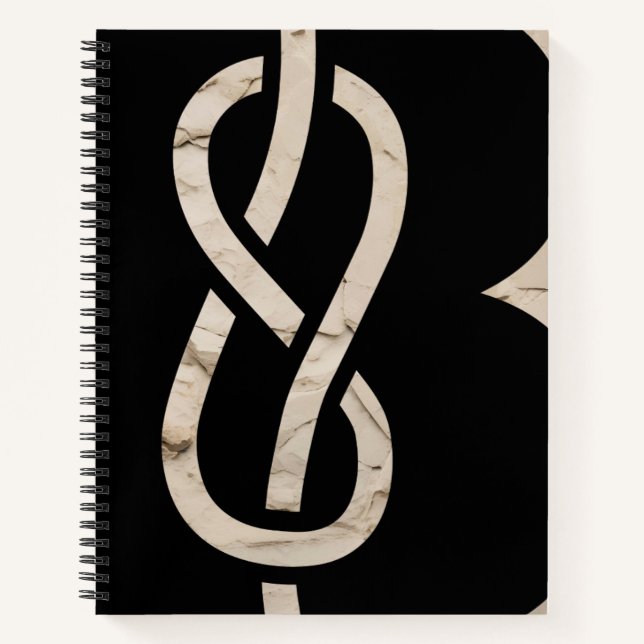 Notebook - black and rock (Front)