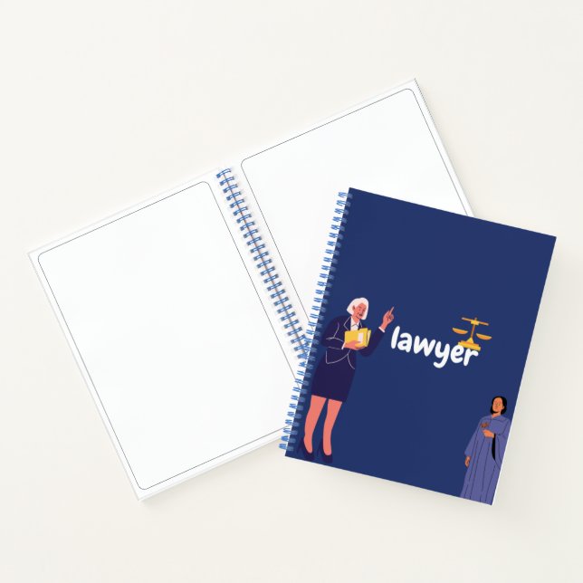 notebook , blue, lawyer (Inside)