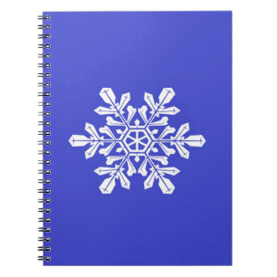 Notebook Blue Snow Flake
