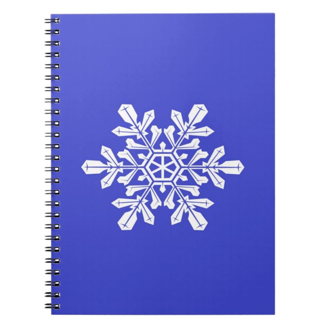 Notebook Blue Snow Flake (Front)