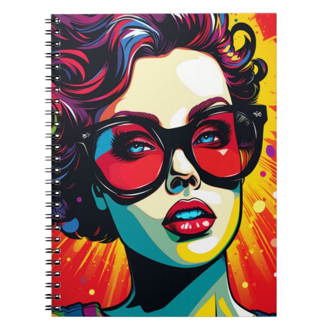 Notebook Comic Pop Art Girl (Front)