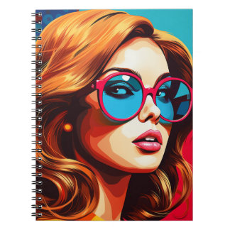 Notebook Comic Pop Art Girl
