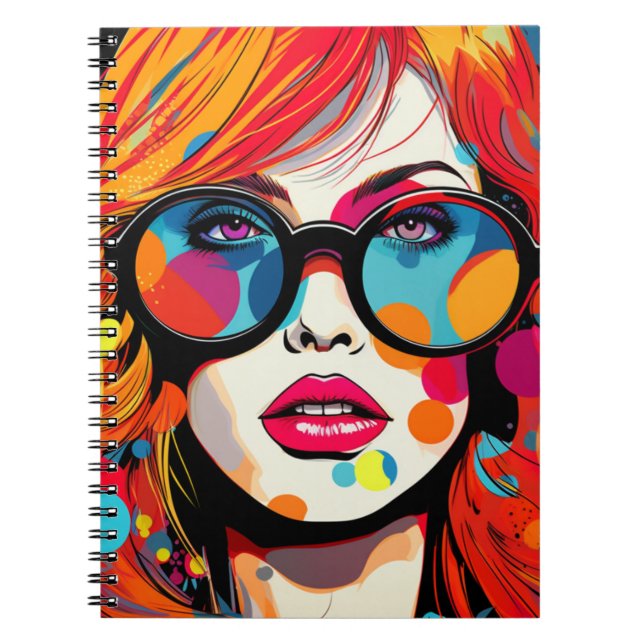 Notebook Comic Pop Art Girl (Front)
