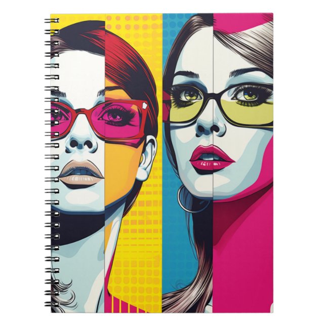 Notebook Comic Pop Art Girl (Front)